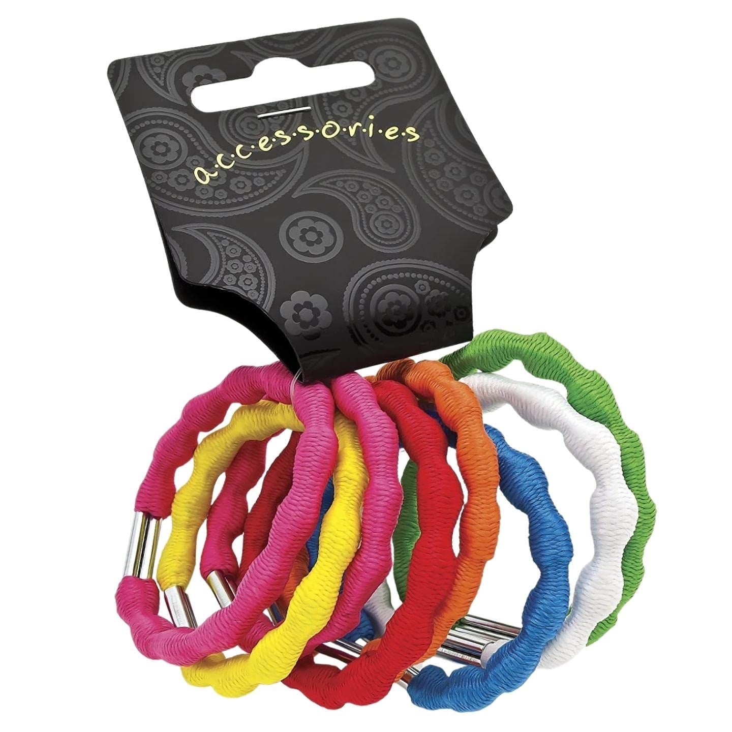 Ribbed Texture Hair Bands for Women and Girls, Hair Bobbles for Women Hair Ties Hair Elastics Hair Accessories for Women Rubber Bands for Hair